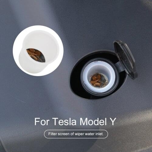 Car Windshield Fluid Reservoir Filter Plastic Wiper Fluid Inlet Filter for Tesla Model Y Auto Accessories