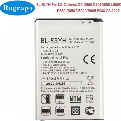 Rograpo LG G3 Phone Batteries