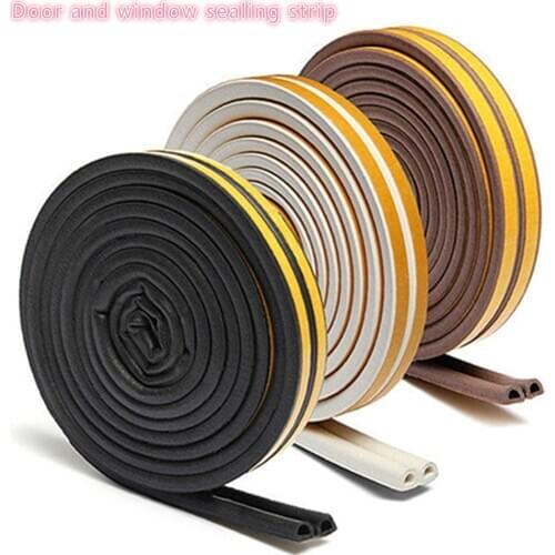 5 meters self-adhesive door and window sealing strip glass anti-collision rubber foam sound insulation Waterproof Windproof
