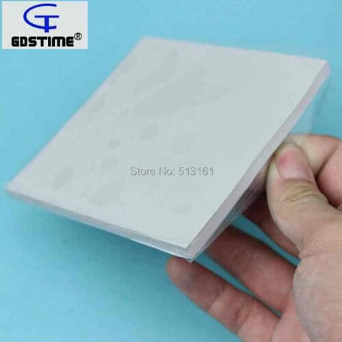 50PCS Gdstime 100mm x 100mm x 5mm Gray Silicon Conductive Silicone Heatsink Compound Thermal Pads