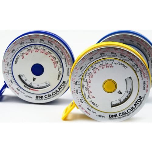 0-150cm Aluminum BMI Body Mass Index Retractable Tape BMI calculator Measure Calculator Diet Weight Loss body fat caliper tape