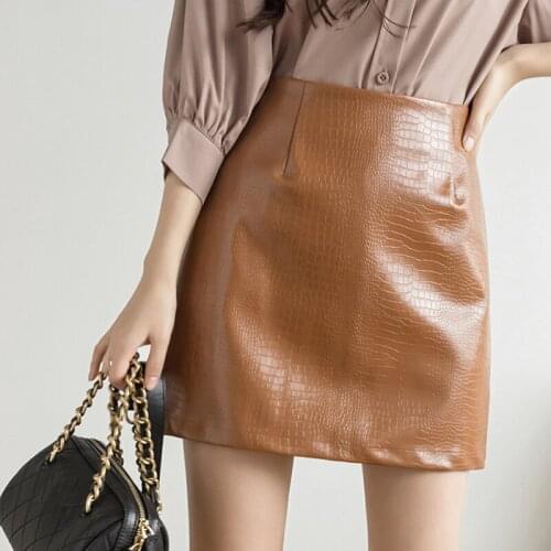 Xinliangyi Women's Leather Skirts