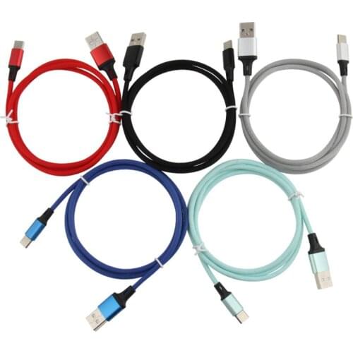 1m USB Cable Micro Usb Type C Fast Charging Cord For iPhone 11 Pro XS Max 7 Huawei Xiaomi Samsung Type-C Data Sync Line 100pcs