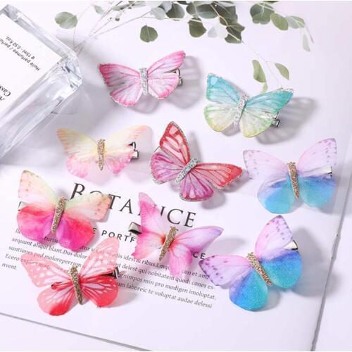2pcs/set- Super Fairy Butterfly Hairpin Children Lovely Princess Hair Clip Girls Hair Accessories