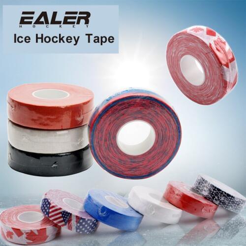 COLDINDOOR 2 Pc Hockey Stick Tape 2.5cm x 25m Multipurpose Colorful Sport Safety Cotton Cloth Enhances Puck Handling Elbow G