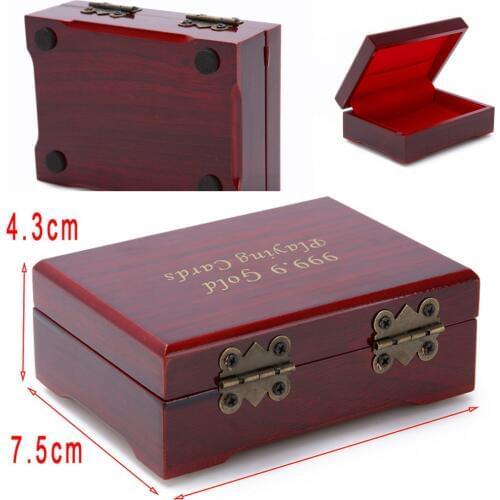 2019 New wooden box playing cards container storage case packing poker bridge box
