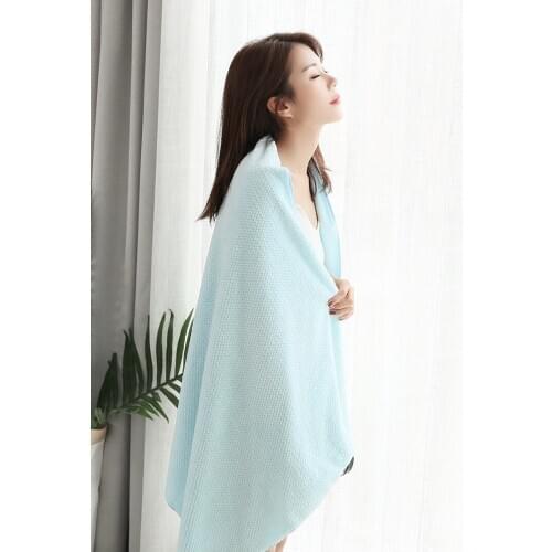 2020 new Pineapple grid towel bath towel 2-piece set coral fleece beach towel auspicious grid bath towel bath towels for adults