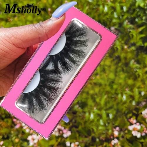 3D/5D Mink Eyelashes 25mm Bulk Volume Fluffy Messy Wispy Natural Lashes Package Box Wholesale Makeup Tools False Eyelash Beauty