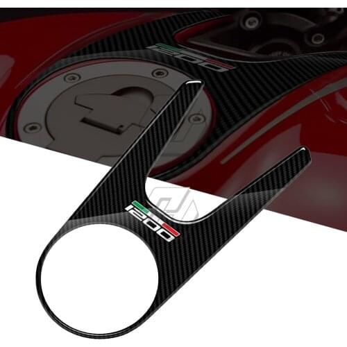 3D Carbon-look Motorcycle Tank Pad Protector Case for Ducati Monster 1200 2015 2016 2017