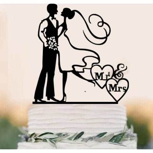 Acrylic Wedding cake topper Mrs & Mrs wedding Confession party Cupcake toppers dessert decoration propose cake baking supplies