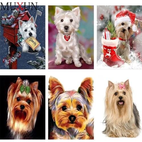 5D Diy Full Drill Diamond Embroidery Rhinestones Painting Animal Diamond Painting Dog Diamond Mosaic Cute Animals Decor 9Jm029