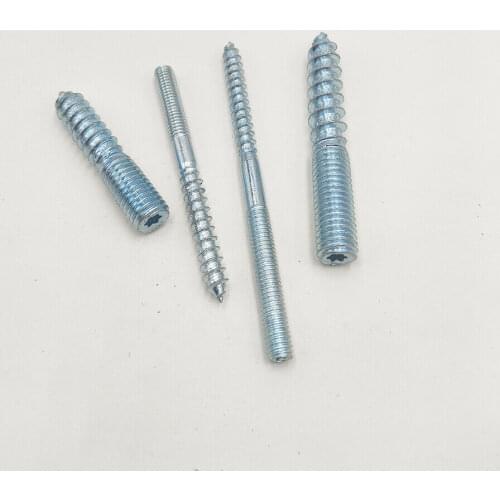 M6 M8 M10 Hanger Bolts Zinc Plated Steel Torx Drive Furniture Sofa Wood Screws