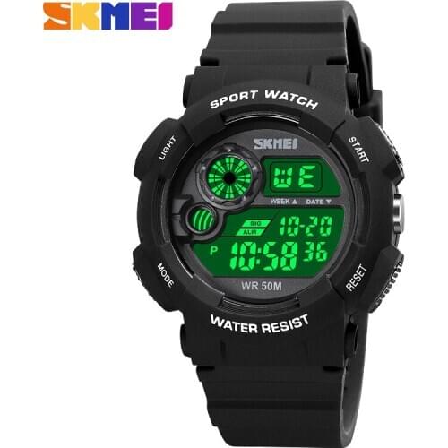 SKMEI Sport Watch Men Military Army Watches Boys Alarm Clock Shock Resistant Waterproof LED Digital Watch Reloj Hombre