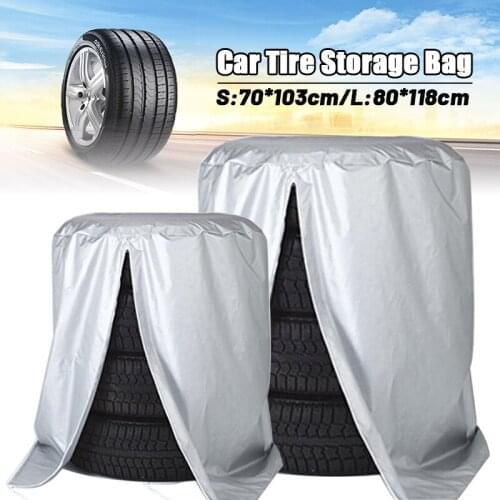S/L Oxford Cloth Car Tire Protection Cover Garage Tire Storage Bag Car Waterproof Dustproof Anti-aging Spare Tire Cover