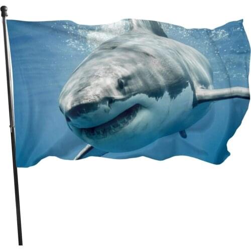 Great White Shark 3x5 Inch Flag Indoor and Outdoor Decoration Flag