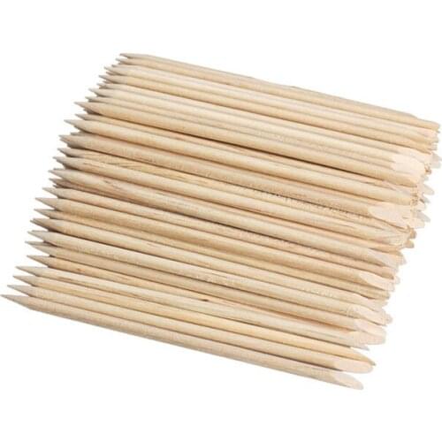 100pcs/pack Nail Art Orange Wood Stick Cuticle Pusher Remover for Manicures beauty tools DHL shipping jk17