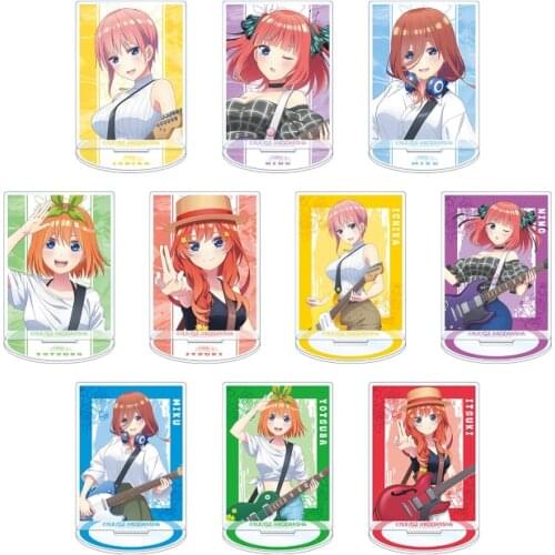 Anime The Quintessential Quintuplets Nakano Ichika Miku Acrylic Stand Figure Model Plate Cosplay Decor Cartoon Ornaments Gifts