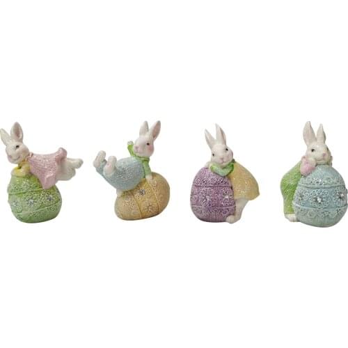 Nordic Cute Resin Rabbit Decoration Living Room Desktop Decoration Creative Craft Gift Childrens Room Decoration Birthday Gift