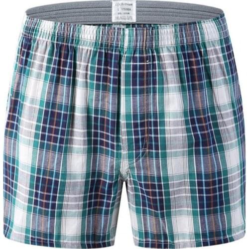 Underpants Soft Stretchy Cotton Blended Loose Elastic Men Panties for Home