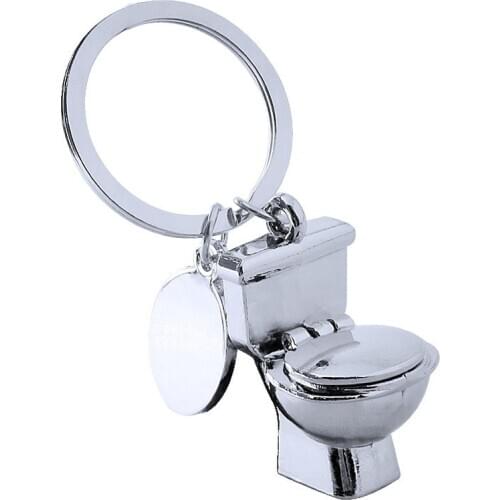 New Mens Car Custom Creative Pendant Activity Gift Cool Toilet Key Chain