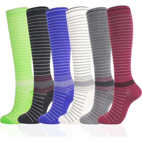 Wholesales Unisex Compression Socks Soccer Football Basketball Socks Long Tube Outdoor Sport Nursing Running Socks Multi Pairs