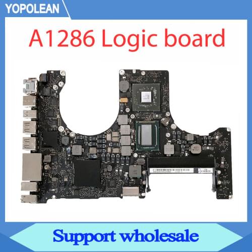 Original Laptops Motherboard For Macbook Pro 15" A1286 Logic Board Late 2011 i7 2.4GHz 2.5GHz 820-2915-A/B EMC 2563