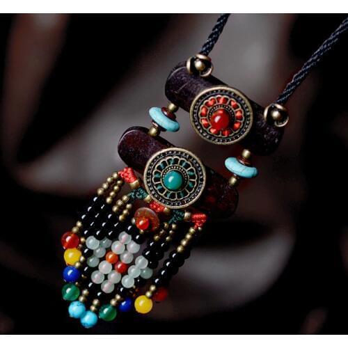 Peacock colors Pendant Chains