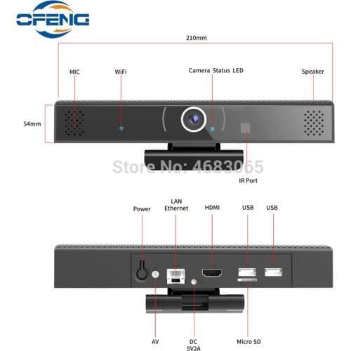 HD3S Smart TV Box 1GB 8GB Android 6.0 Amlogic S905X Quad-core 2.4 WIFI Bluetooth, HD camera Support 720P Skype Video Call
