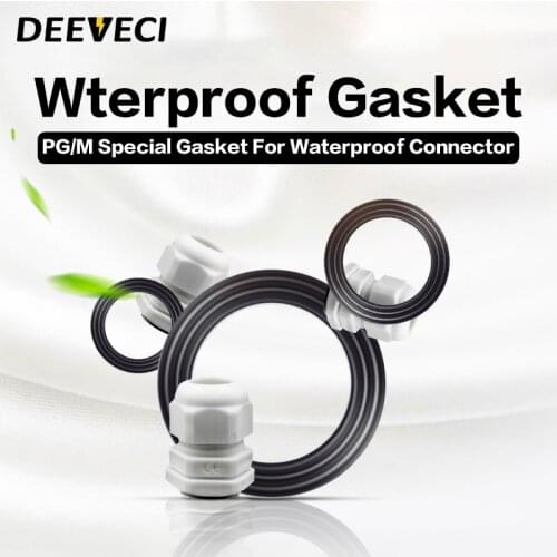 10PCS Rubber Gasket Nylon Washer For Waterproof Cable Gland Wire Connector PG Series and M Series