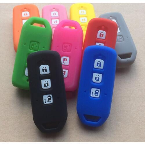 Silicone motor key cover case Protector bag For Honda NBOX Custom/NBOX PLUS /NONE/N Wagon 3 Button Smart Key Case