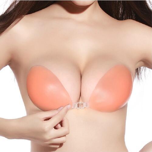 New Women Ladies Silicone Self-Adhesive Stick On Bra Push Up Strapless Backless Invisible New Fashion Bra