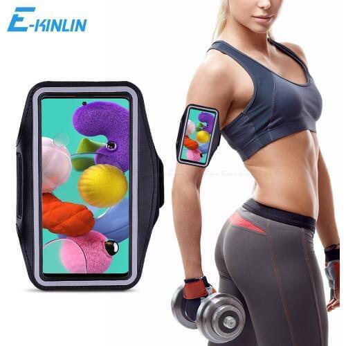Sport Gym Running Workout Case Pouch Arm Band For Samsung Galaxy A11 A21 A31 A41 A51 A71 5G A01 Core Phone Belt Bag Cover