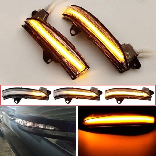 Scroll Indicator Lamp Dynamic Side Mirror LED Turn Signal Blinker Light For Ford Mondeo Fusion 2013 2014 2015-2018 2019 2020
