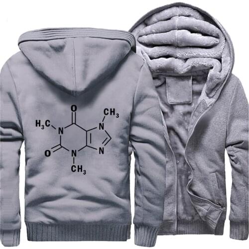 The Big Bang Theory Streetwear Hoodies Molecular Formula Sheldon Sweatshirt Men Winter Fleece Thick Warm Sportswear Coat Jackets