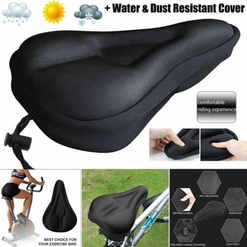3D Soft Thickened Bicycle Saddle Seat Cover Breathable Mountain Bike Cushion Comfortable Foam Seat Cycling Pad Bike Accessories