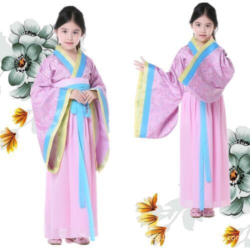 High Quality Children Hanfu Costume Fairy Traditional Clothing Girl Guzheng Ancient Costume Chinese Performance Clothes 18