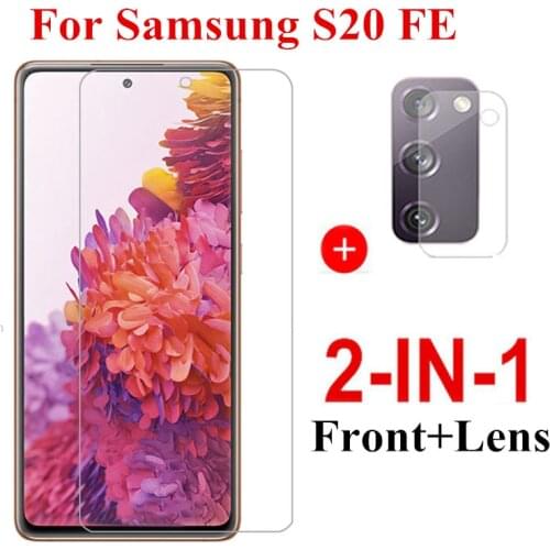 2in1 Tempered Glass For Samsung Galaxy S20 FE S 20 fe 5G S20 Fan Edition Camera Screen Protector on Galaxy S20 FE S20 lite glass