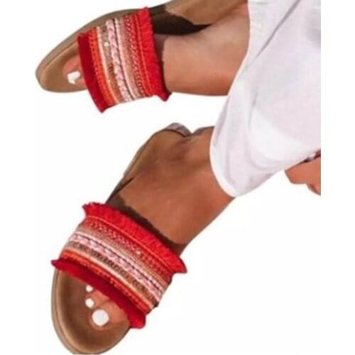 Women Slippers Summer New Rome Retro Sandals Flat Casual Shoes Female Slip on Slides Woman Shoes Plus Size Sandalias Mujer