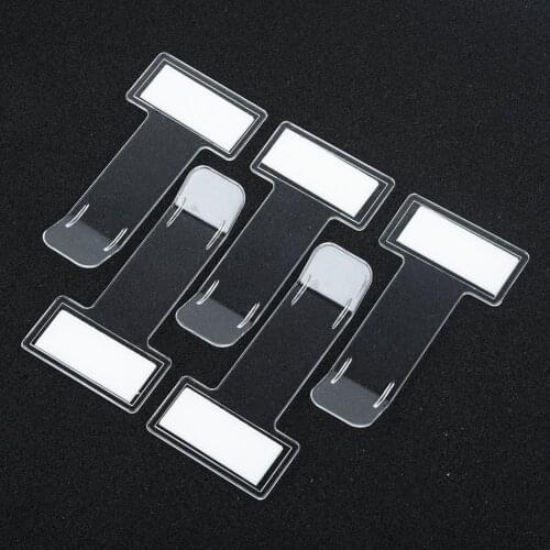 5pcs Ticket Clips Car Vehicle Accessory Plastic Parking Permit Card Ticket Holder For Holding Of Business Cards/ Shopping List
