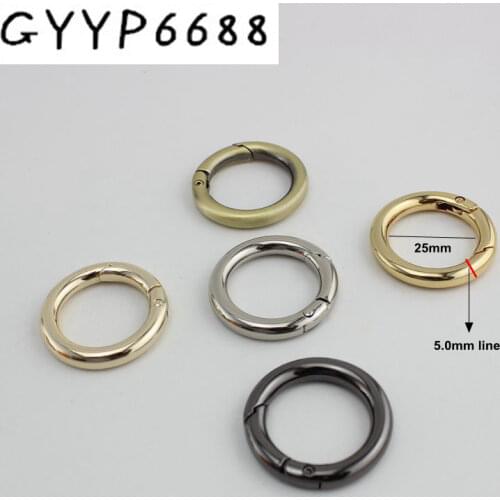 60pcs Inside 19mm 25mm Snap Clip Trigger Spring Ring for Making Purse Bag Handbag Handle Connector