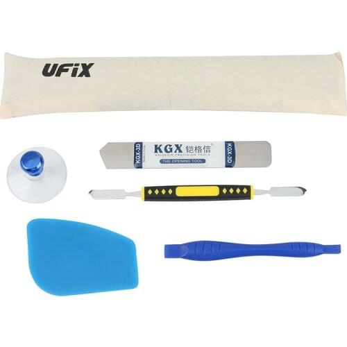 ABSF KGX Plastic Bag Split Screen Disassembler Tool For Iphone Ipad 234 Screen Remover Suction Cup Knife Tool Set