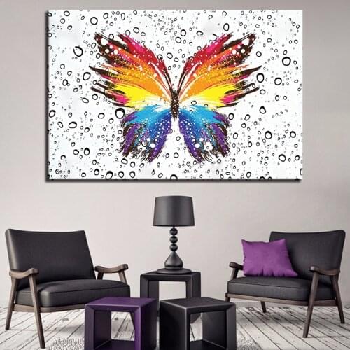 5D DIY Diamond Embroidery Colourful Abstract Butterfly Diamond Painting Cross Stitch Full Square Drill Mosaic Decoration