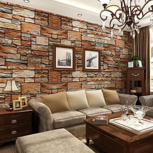 Beibehang three-dimensional simulation messy rock stone culture stone wallpaper bedroom living room TV sofa backdrop wallpaper