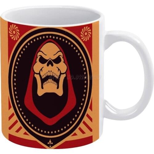 SKELETOR= White Mug To Friends and Family Creative Gift 11 Oz Mug Coffee Ceramic Mug Skeletor Masters of The Universe Cartoon To