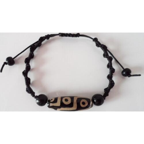 High Quality Black and White Color 10mm*30mm Stone Handmade Bracelet For Men and Women Fashion Jewelry Charm Bracelet