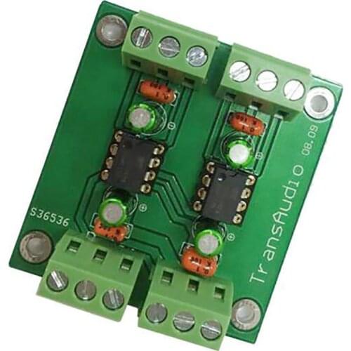 DRV134PA Dual-Channel Single-Ended To Balanced Finished Board, Output Stereo Converter Board Low Distortion Dual Channel