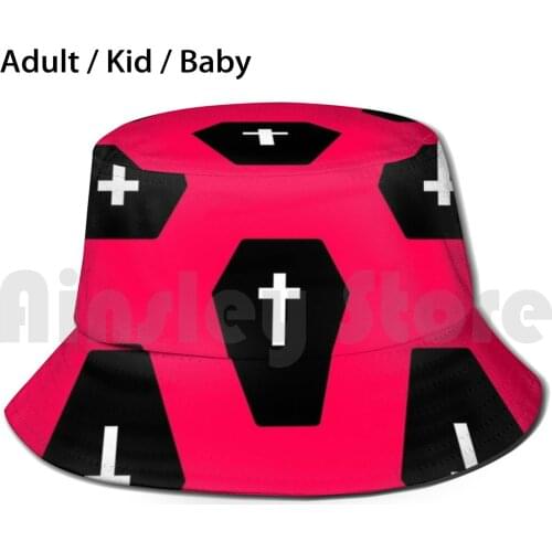 Coffins Sun Hat Foldable UV Protection Coffins Coffin Girl Halloween Grave Halloween Birthday Graveyard Goth
