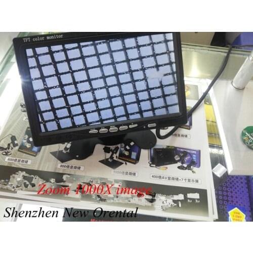 AV 2000X Microscope Camera For Micro Material HD CMOS Borescope Digital Microscope With LCD Monitor