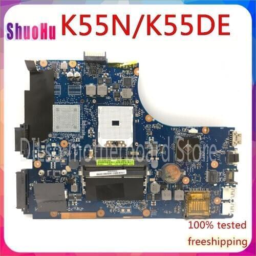 KEFU K55N For ASUS K55DE K55DR K55D K55N Laptop Motherboard REV2.0 original Mainboard Test work 100