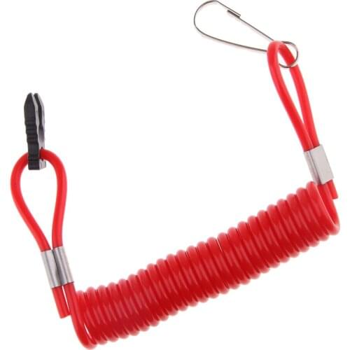 Boat Kill Switch Safety Lanyard Red for Honda Outboard- Emergency Cut-Off Switch, Heavy Duty